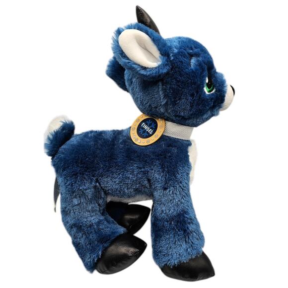 Build A Bear Workshop Tinsel The Reindeer 16" Plush Stuffed Animal Blue BAB - Picture 1 of 6